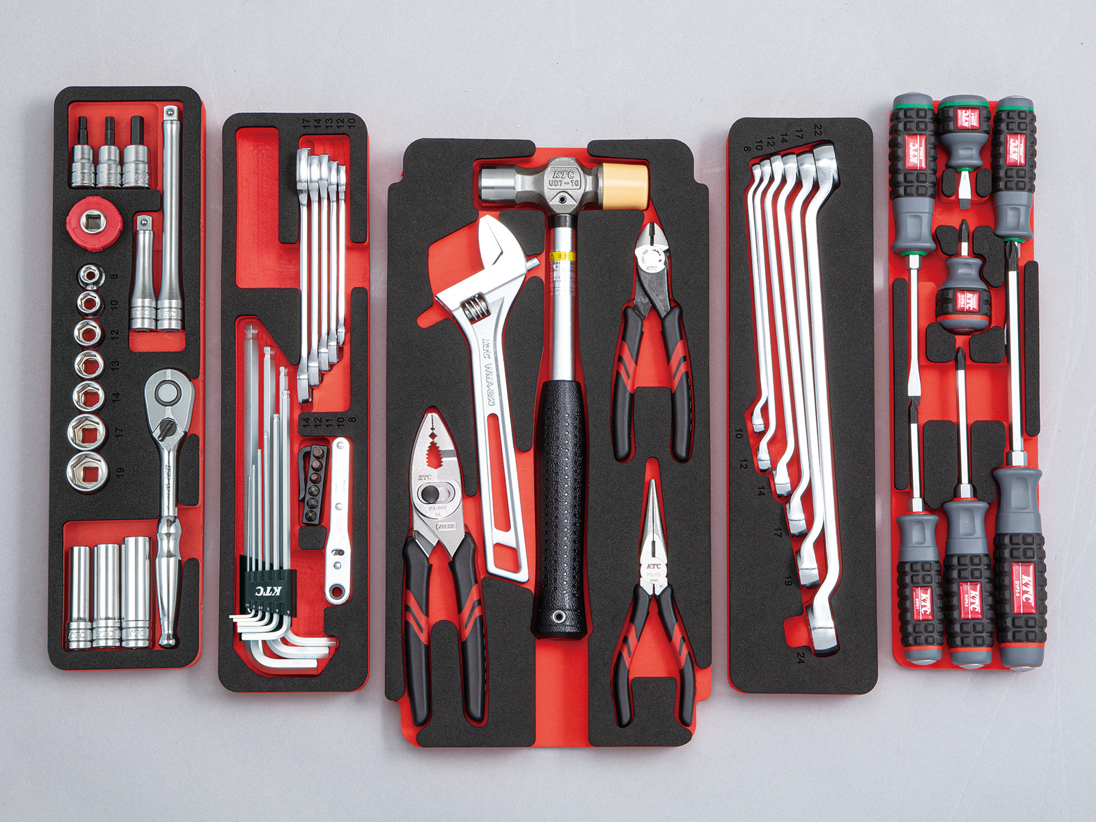 2025SKセール限定品】9.5sq.両開き樹脂ケースセット[56点] | KTC