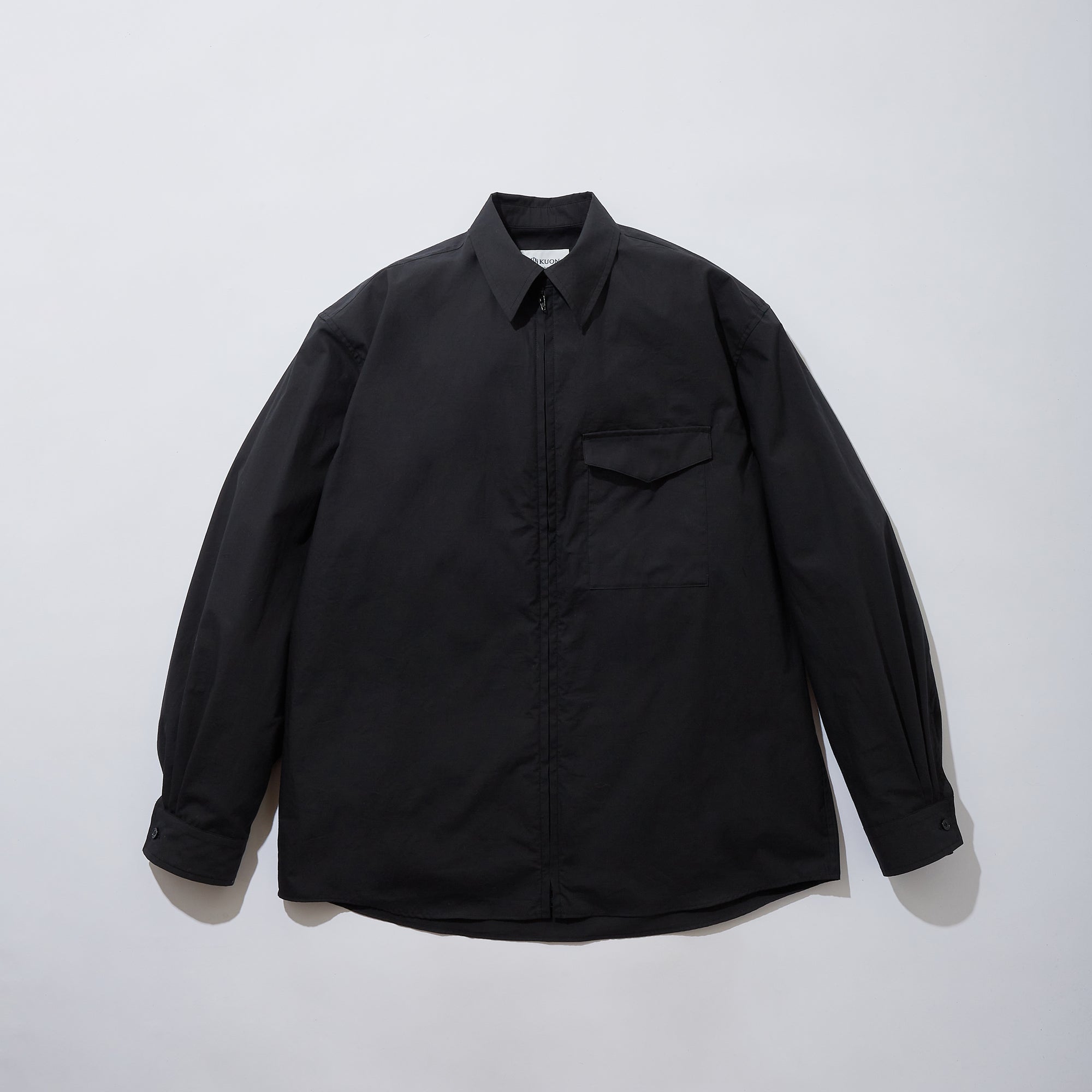 Cotton Poplin Zip-Up Shirt – KUON Tokyo