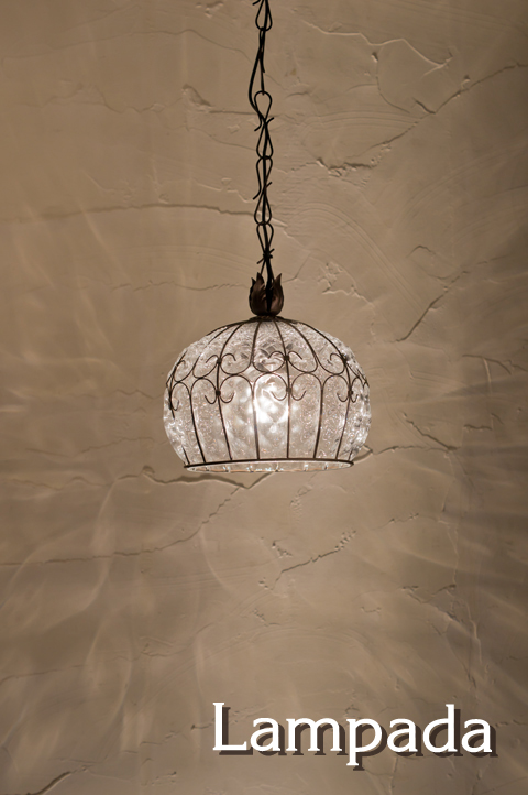 イタリア製 ムラノガラスペンダント丸型 ￥121,000（税込） | Lampada