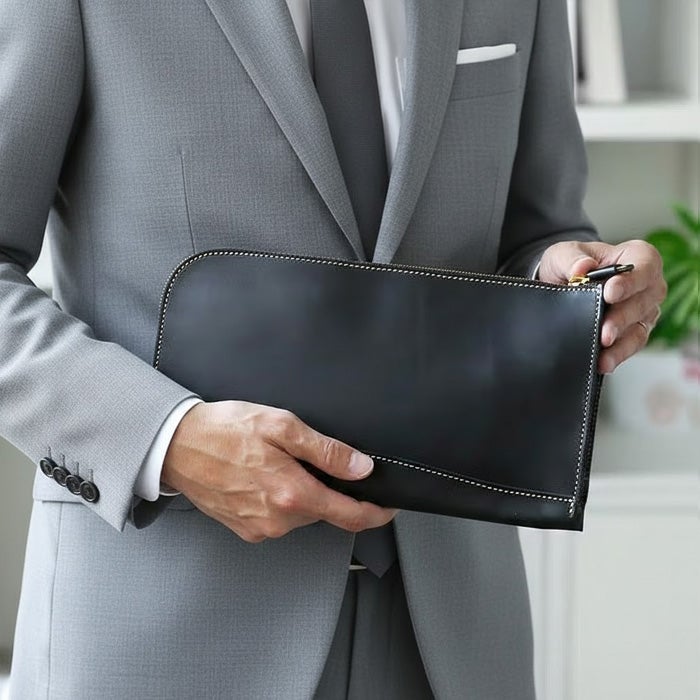 L字クラッチバッグS｜PORCO ROSSO