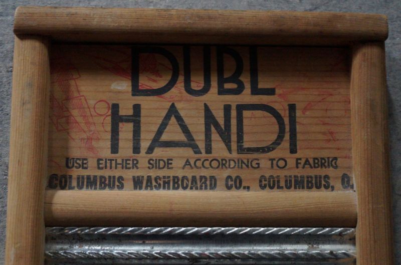USA antique DUBL HANDI Washboard アメリカアンティーク 木製