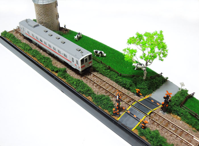 北海道風ジオラマ、4モジュール完成 : 鉄道LOG
