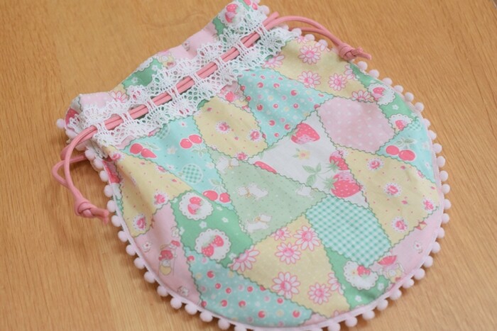 可愛すぎ？？】松山敦子さんの布で「ラウンドきんちゃく」を手作り