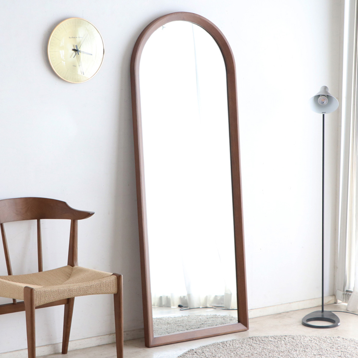 dショッピング |スタンドミラー 全身 60×160cm アーチ型 エフィーノ