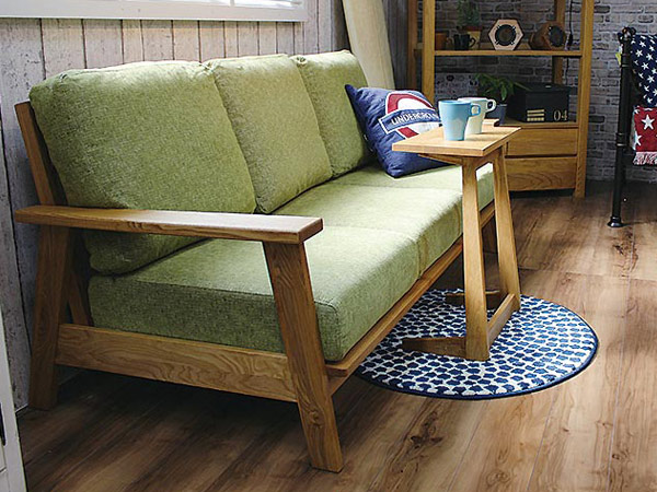 ソファ 3人掛け 幅182cm 北欧風 天然木フレーム MOND （ 開梱設置 タモ