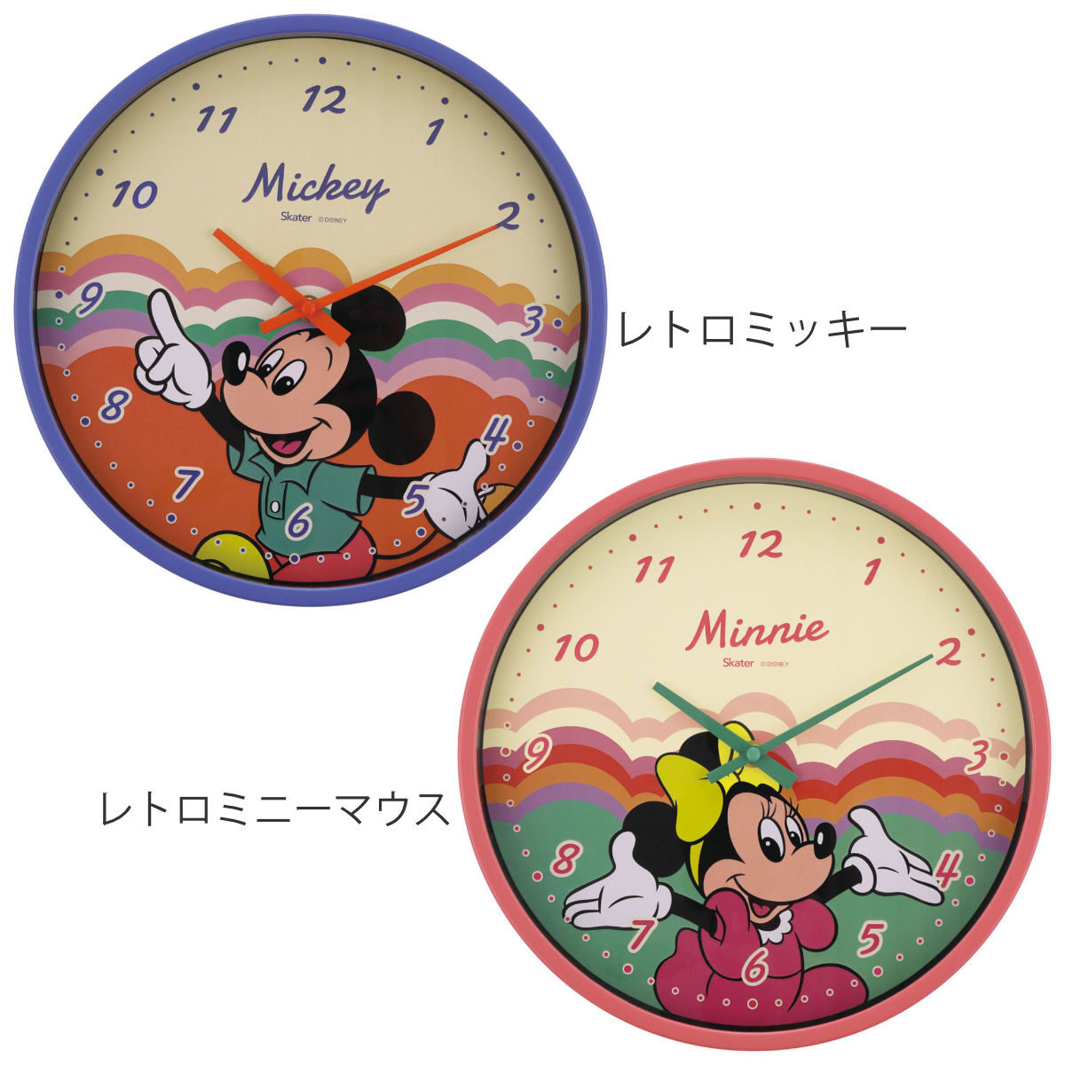 掛け時計 レトロ ディズニー （ ヒューイ デューイ ルーイ バンビ