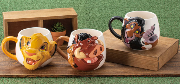 マグカップ 380ml ティモン＆プンバ ライオンキング フェイスマグ 磁器