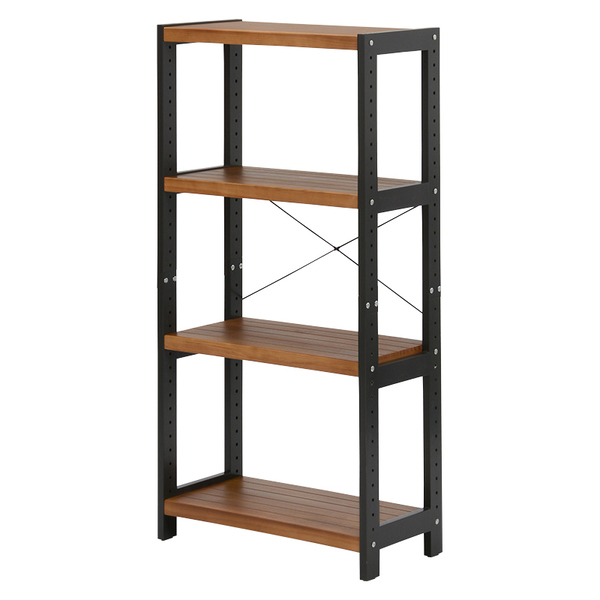 オープンラック 4段 木製 フリーラック 幅60cm （ 木製ラック シェルフ