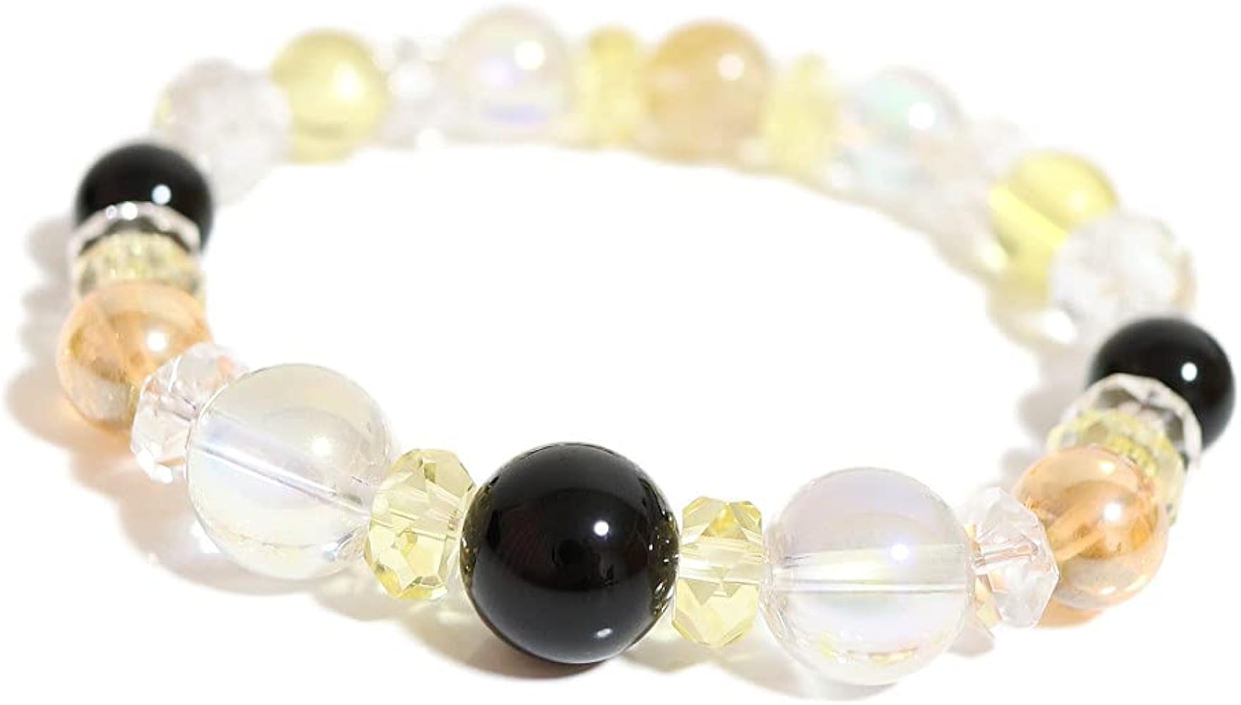 Amazon | 【魔除け 金運 仕事運】モリオン（黒水晶）ルチルクォーツ