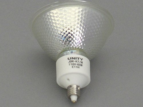 Amazon | ユニティ ハロゲン電球 JDR110V60W 径50mm E11 中角 ダイクロ