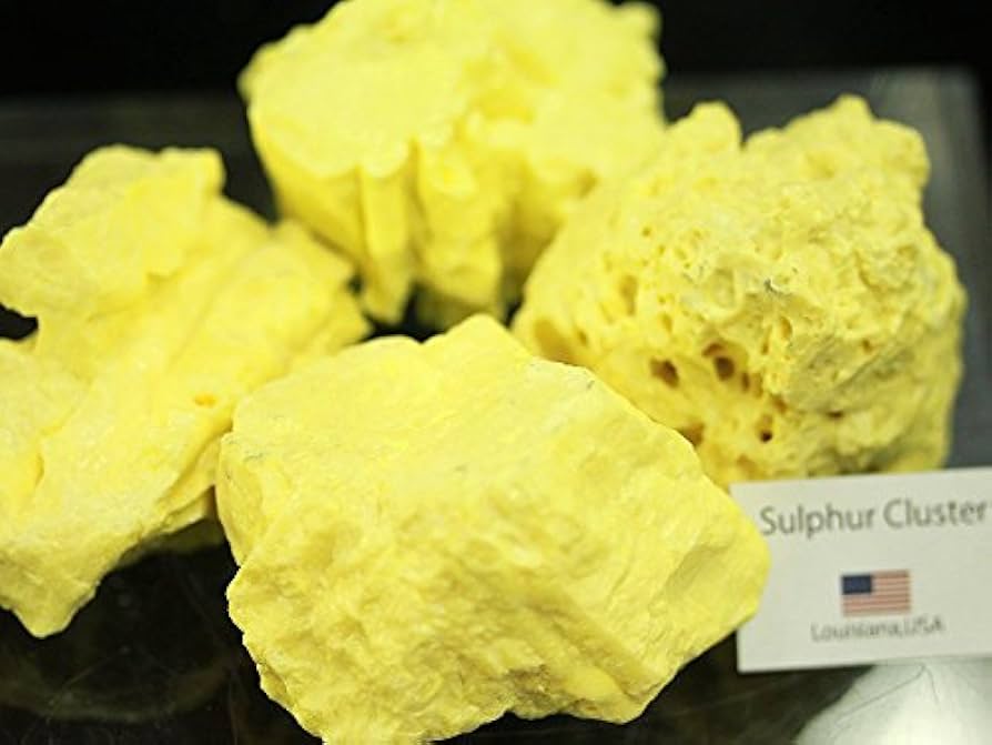 Amazon.co.jp: 【天然石の島田商事】USAルイジアナ州産 天然サルファー