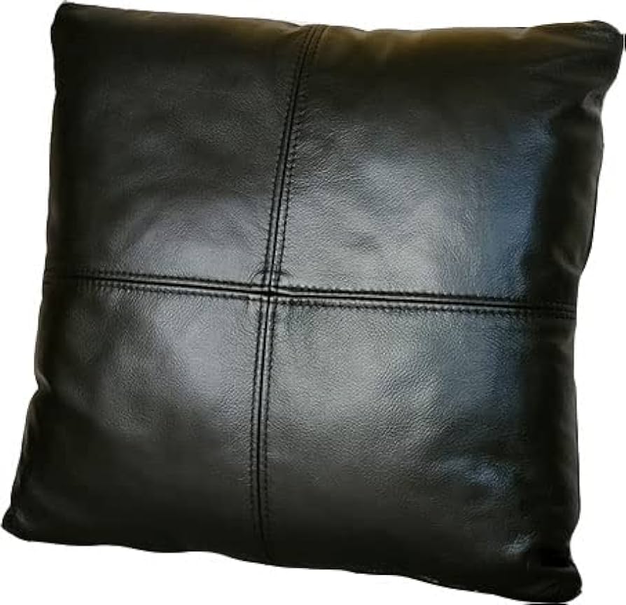 Amazon.co.jp: 上質な高級本革クッション 総革クッション 45cm正方形