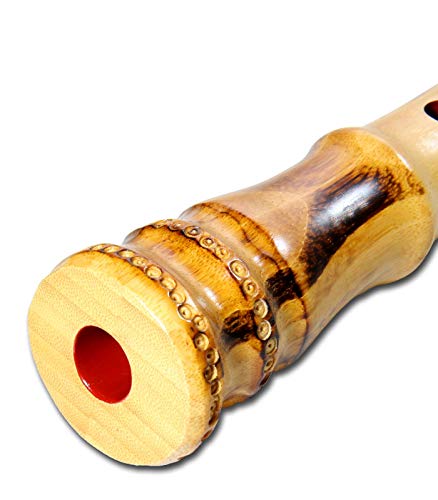 Amazon | 蝴蝶宝 尺八 合竹 曲管 節あり 継ぎ手あり 小根付 1尺6寸 1尺