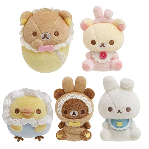 Amazon.co.jp: サンエックス 5種セット リラックマ てのりぬいぐるみ