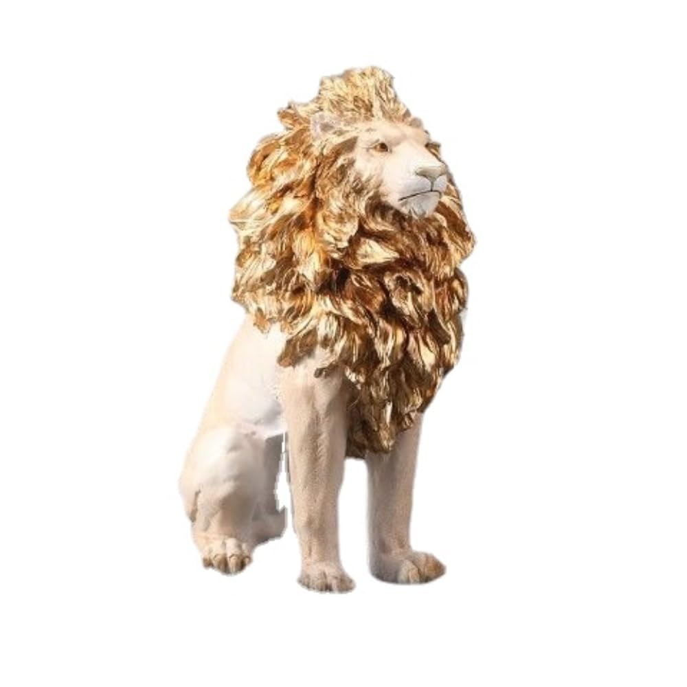 Amazon.co.jp: ライオン匹彫刻 置物 彫刻家の装飾アクセサリー工芸品の