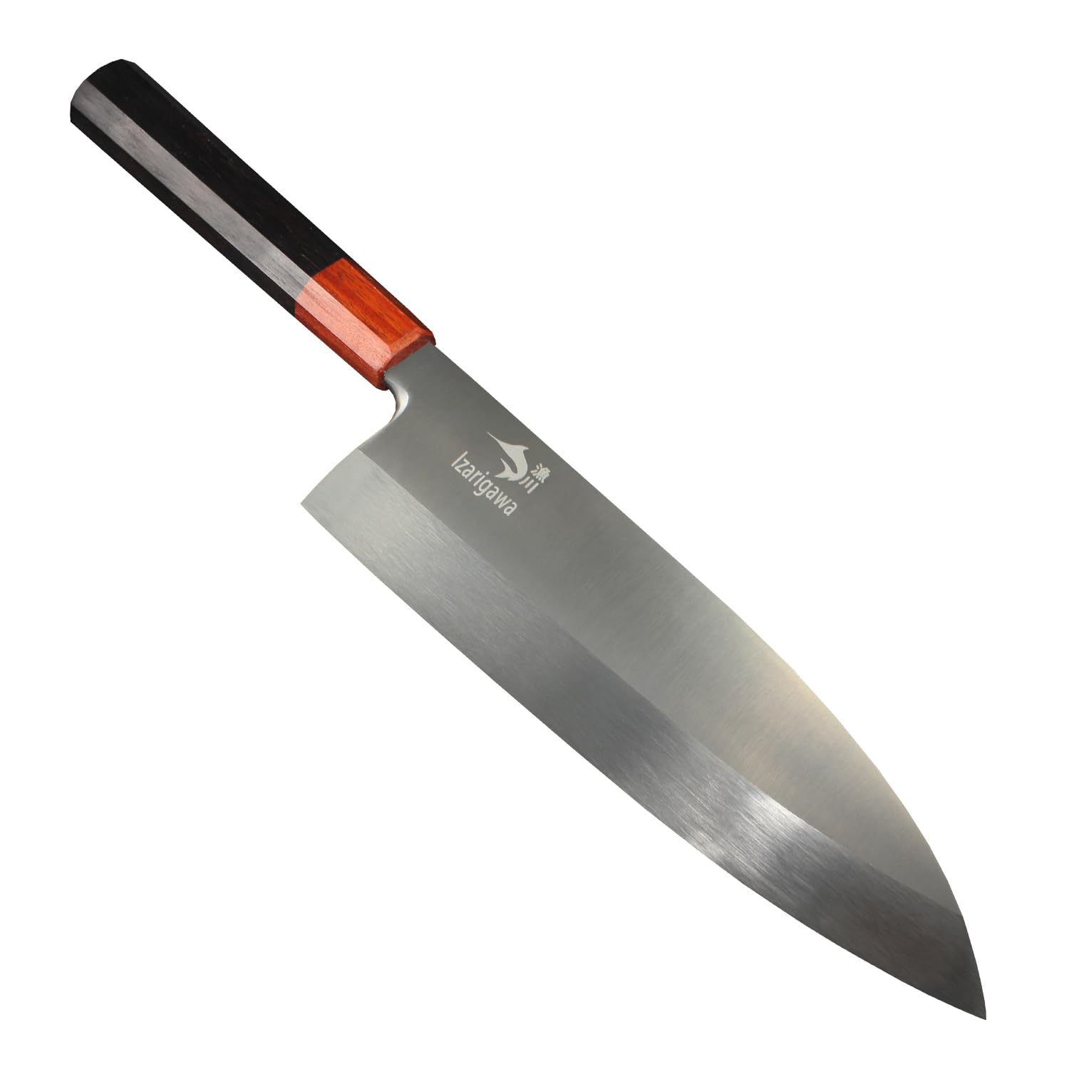 Amazon | 漁川 大出刃包丁 【黒檀と紅檀八角柄】 【10Cr15MoV鋼】 【刃