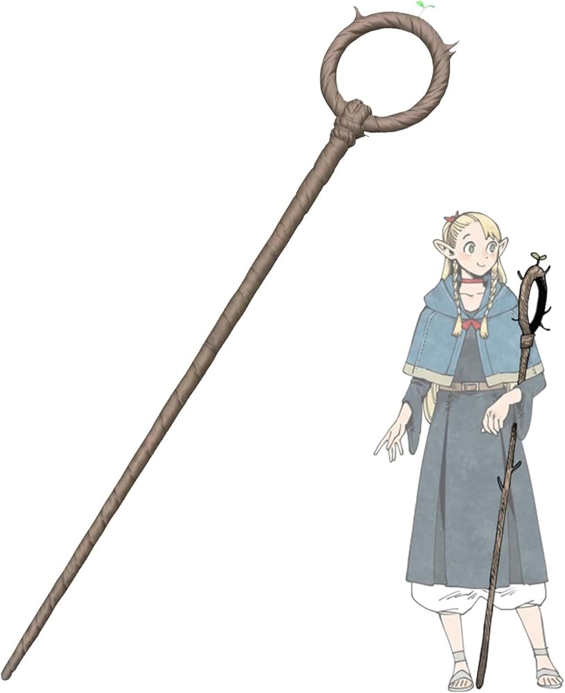 Amazon.co.jp: [HADWAO] ダンジョン飯 周辺 マルシル 杖 コスプレ道具