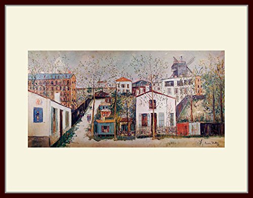 Amazon.co.jp: ユトリロ・「モンマルトル、 ムーラン・ド・ラ