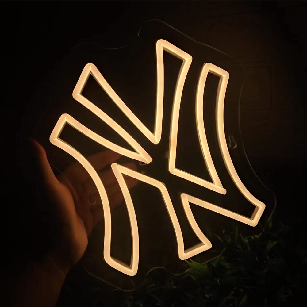 Neon Sign for New York Yankees Logo,Man Cave Beer Bar Gift