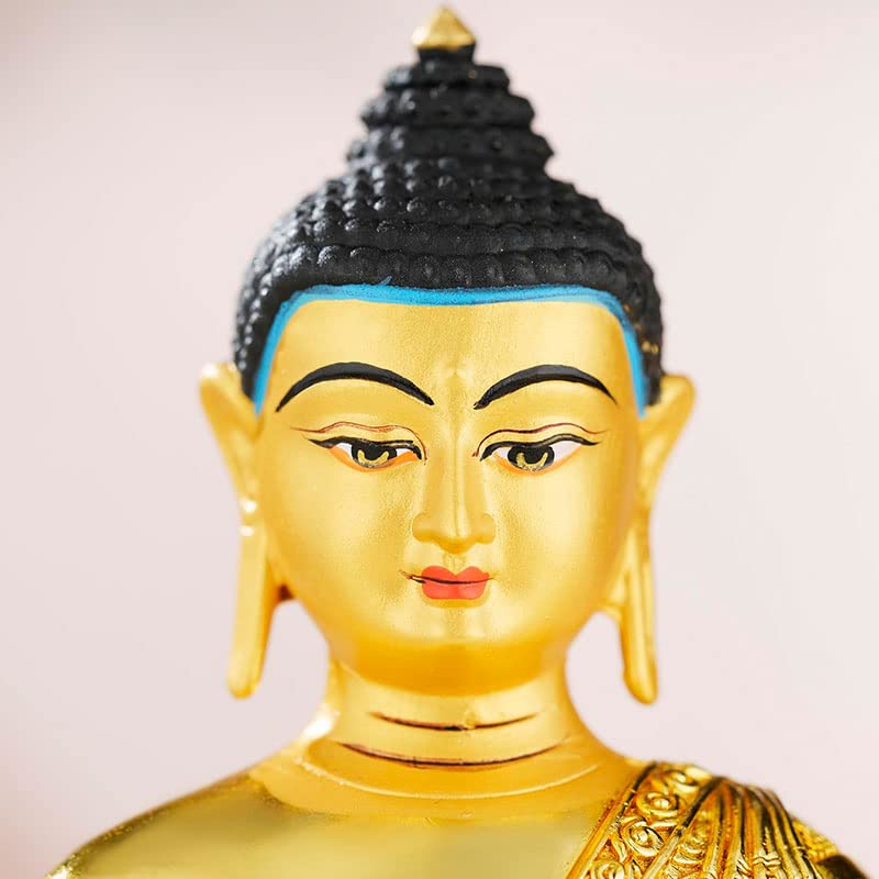 Amazon｜西蔵 （チベット） 仏教【釈迦如来 座像】銅製 高さ16cm