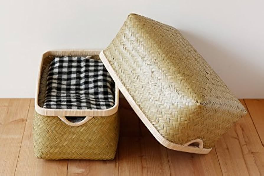 Amazon｜【かごや】青竹 行李 外寸(約)幅49×マチ30×高さ21cm(5059