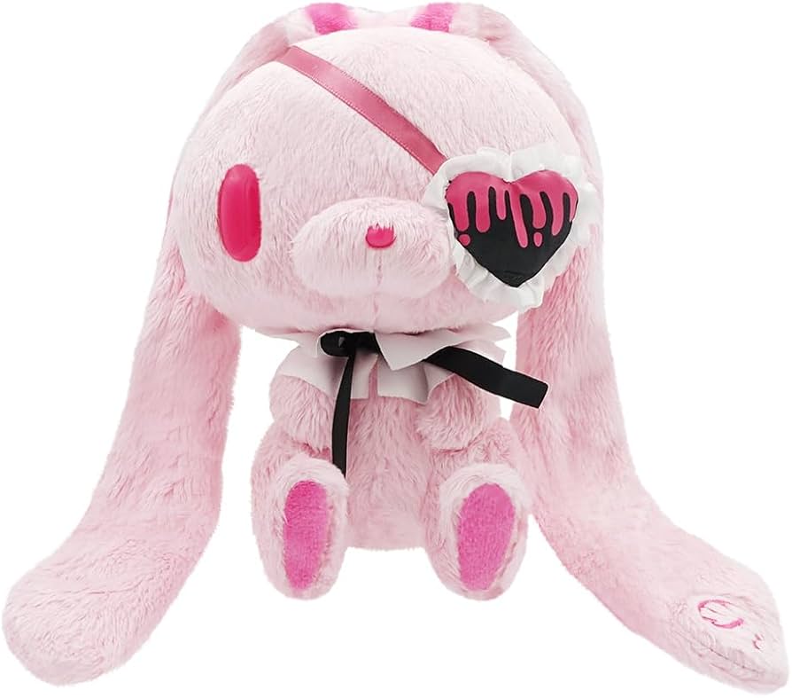 Amazon.co.jp: 汎用うさぎ 手乗り鎮座ぬいぐるみ Eyepatch Ver. ピンク