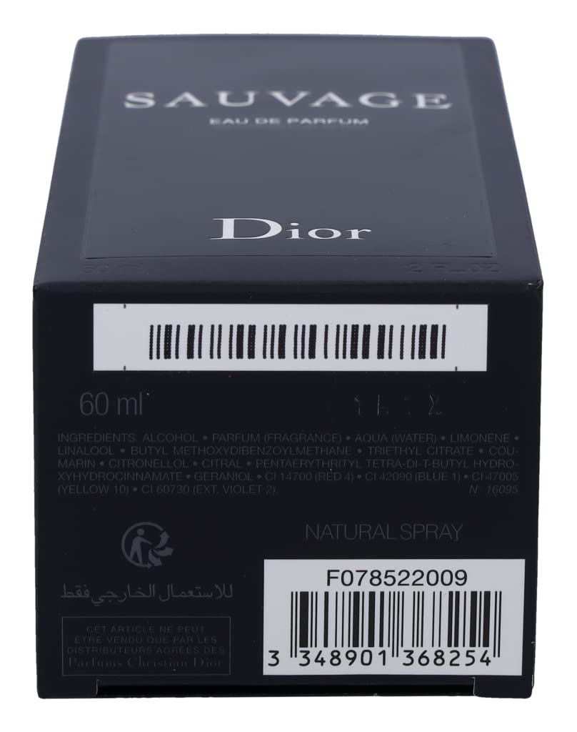 Amazon.com : Sauvage by Dior Eau de Parfum Spray, 2 Fl Oz : Beauty