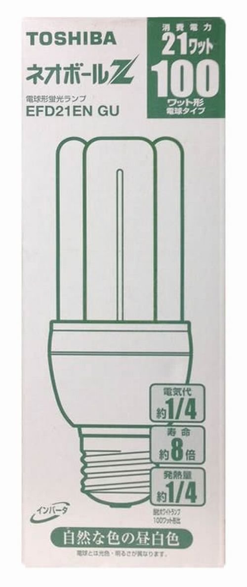 Amazon | TOSHIBA ネオボールZ 電球形蛍光ランプ 電球100Wタイプ 昼