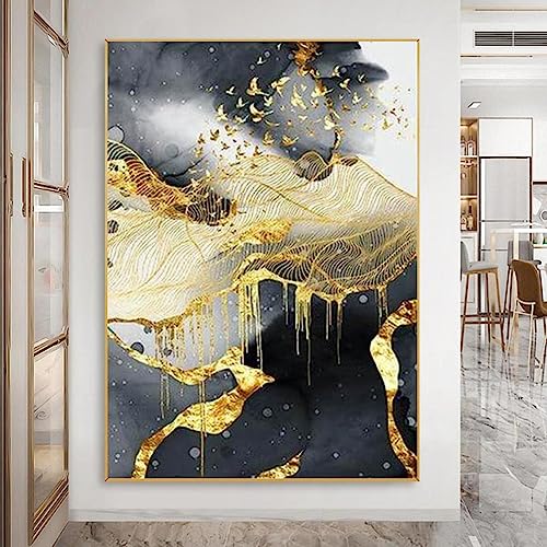 Amazon.co.jp: キャンバス絵画 モダン抽象キャンバス絵画インテリア壁