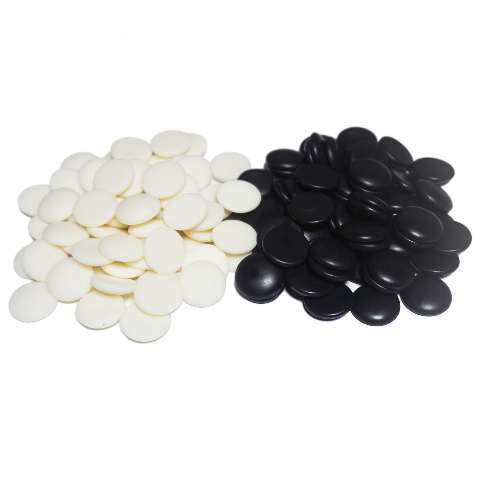 Amazon | 碁石 黒石181個 白石180個 樹脂製 片面が平ら | 囲碁 | おもちゃ