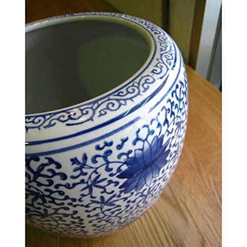 Amazon.co.jp: ウッドギャラリー樹 深火鉢 大花柄 水鉢 火鉢 鉢カバー