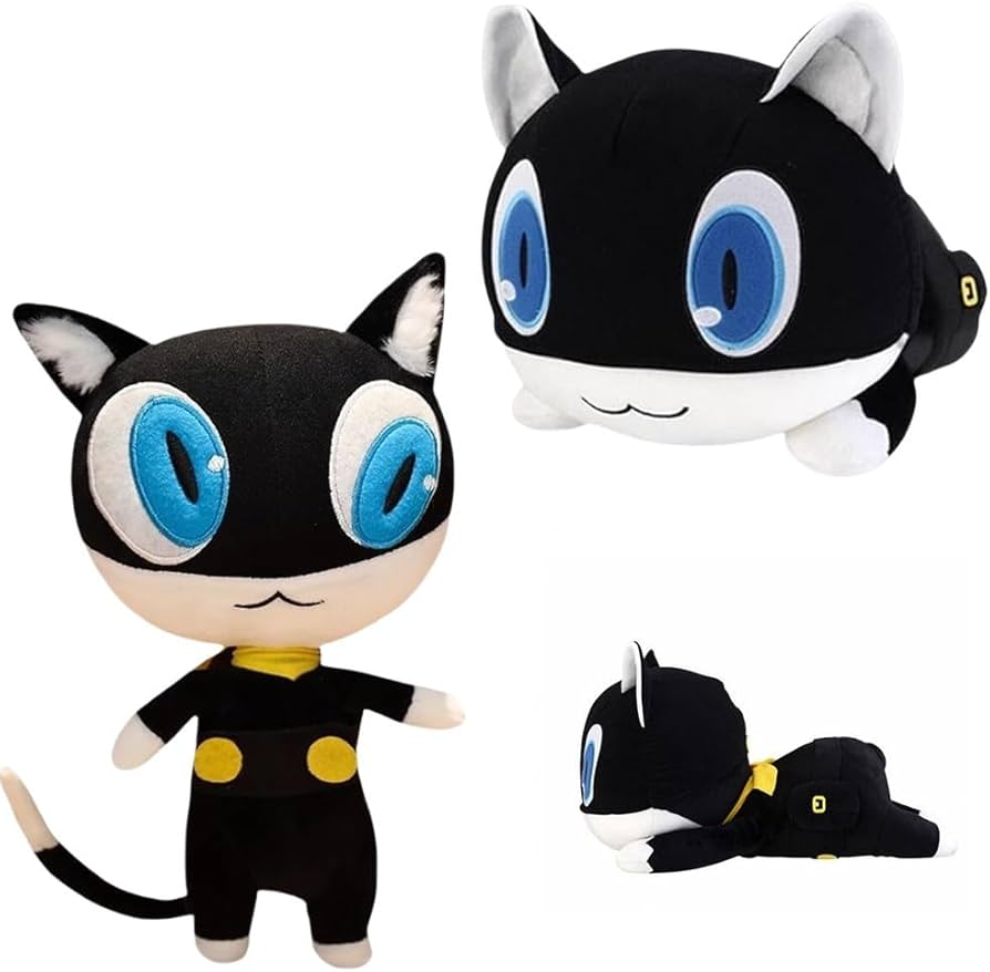 Amazon.co.jp: LACOS ペルソナ5 モルガナ 黒猫 ぬいぐるみ 人形ドール