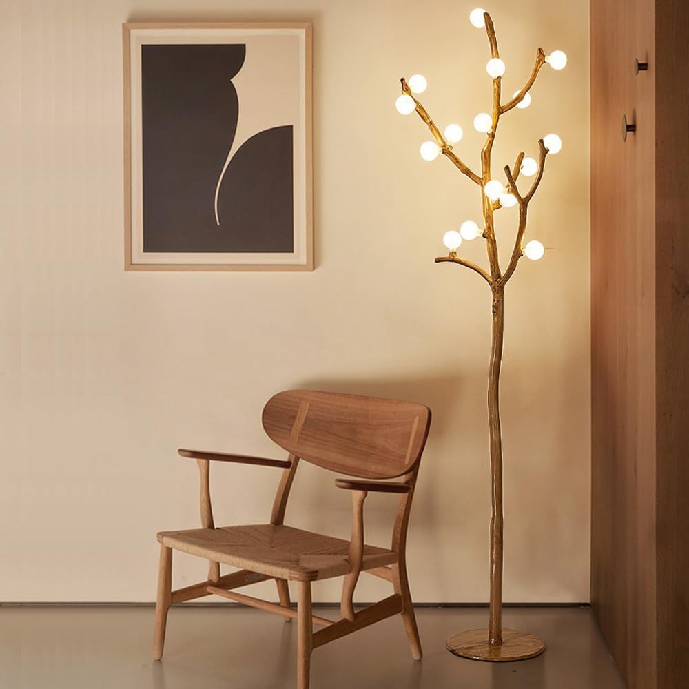 Amazon.co.jp : hofphd 枝フロアライト 樹脂フロアスタンド 16灯 LED