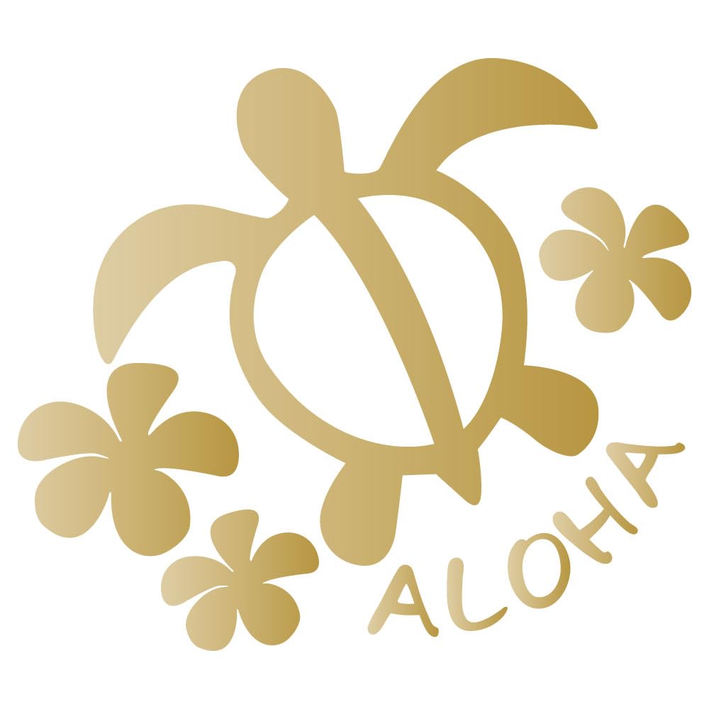 Amazon.co.jp: nc-smile ハワイアン ステッカー ホヌ HONU プルメリア