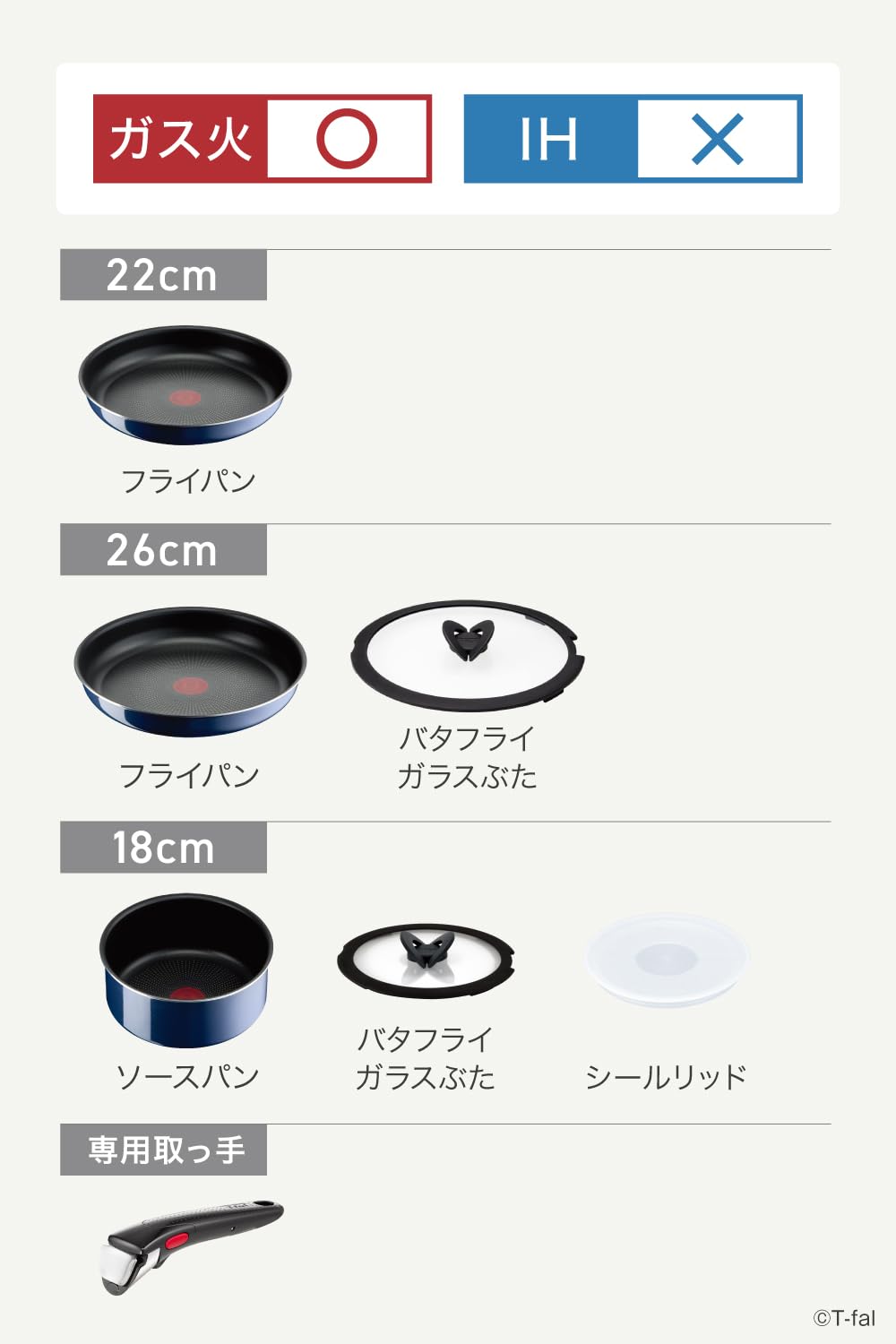 Amazon.co.jp: ティファール フライパン 7点セット インジニオ・ネオ