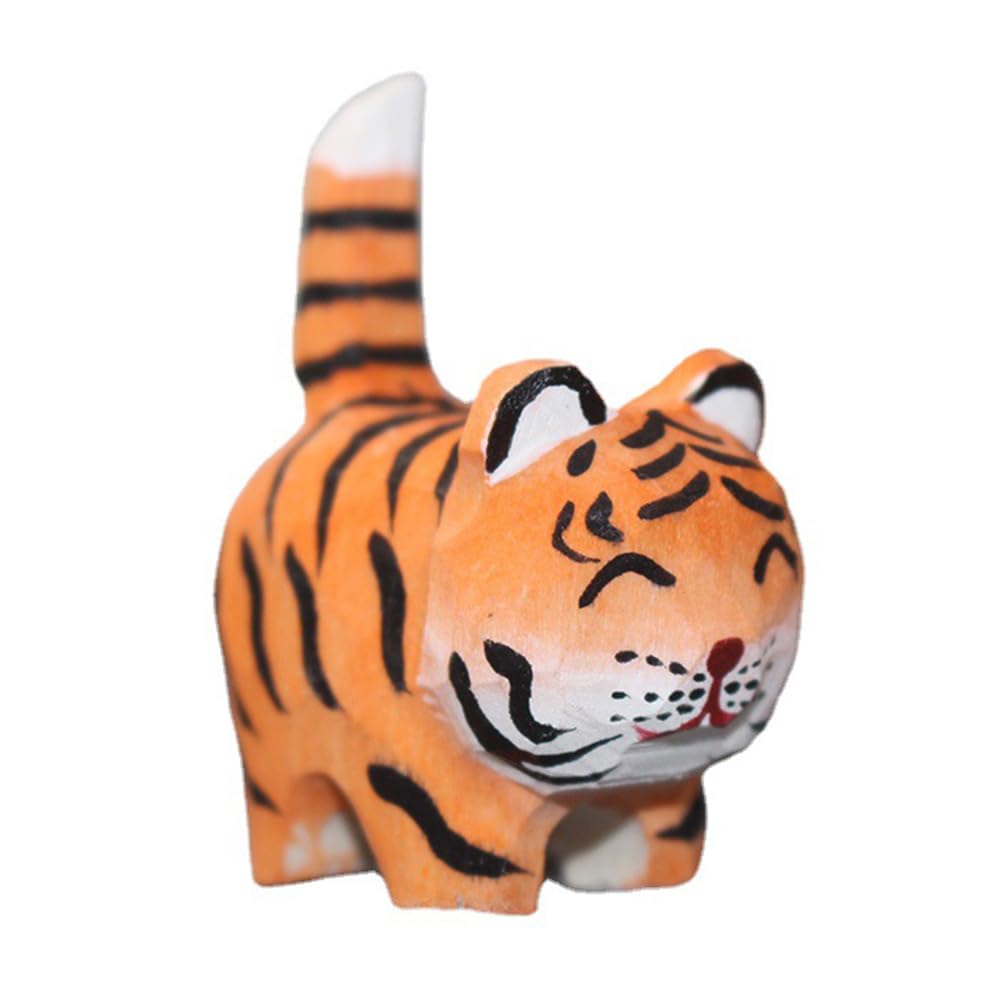 Amazon.co.jp: 虎の置物 玄関 干支 置物 かわいい 木製 1/3個セット