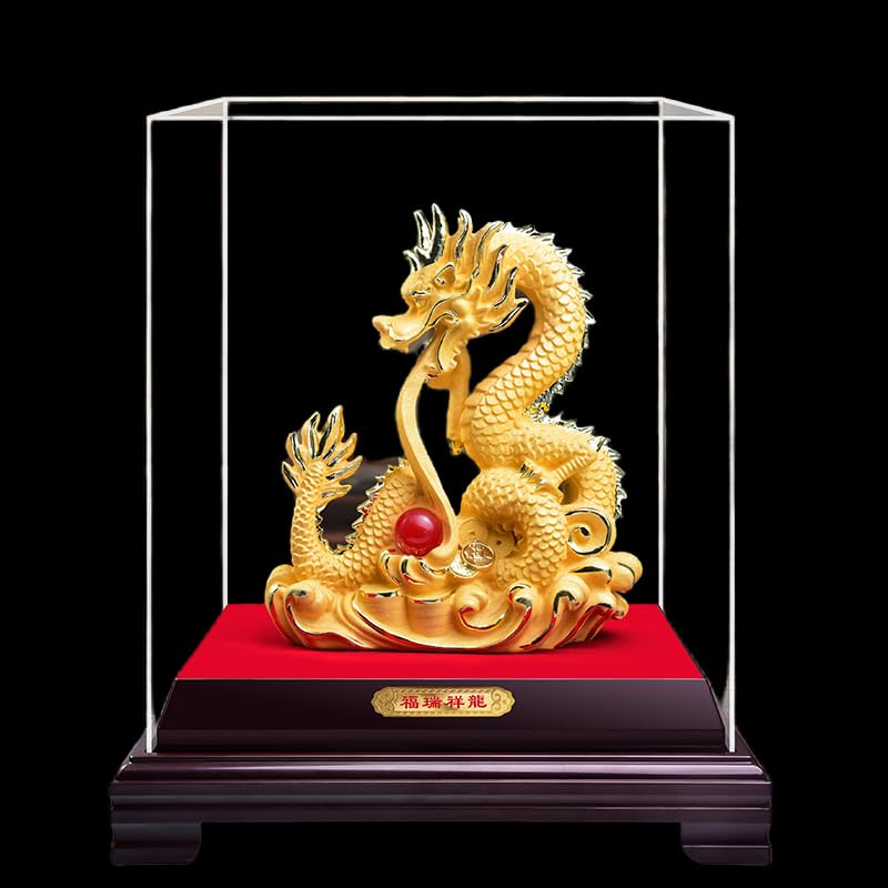 Amazon.co.jp: generic 辰年 吉祥開運 昇り龍 龍の置物 昇龍 竜 龍神