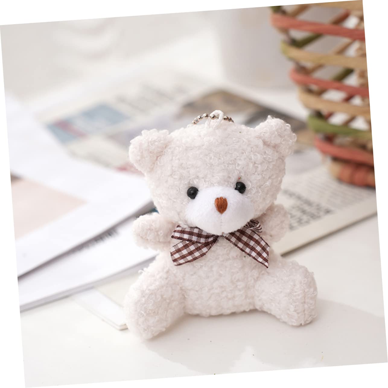 Amazon.co.jp: STOBOK 12個セット ベアキーチェーン かわいい