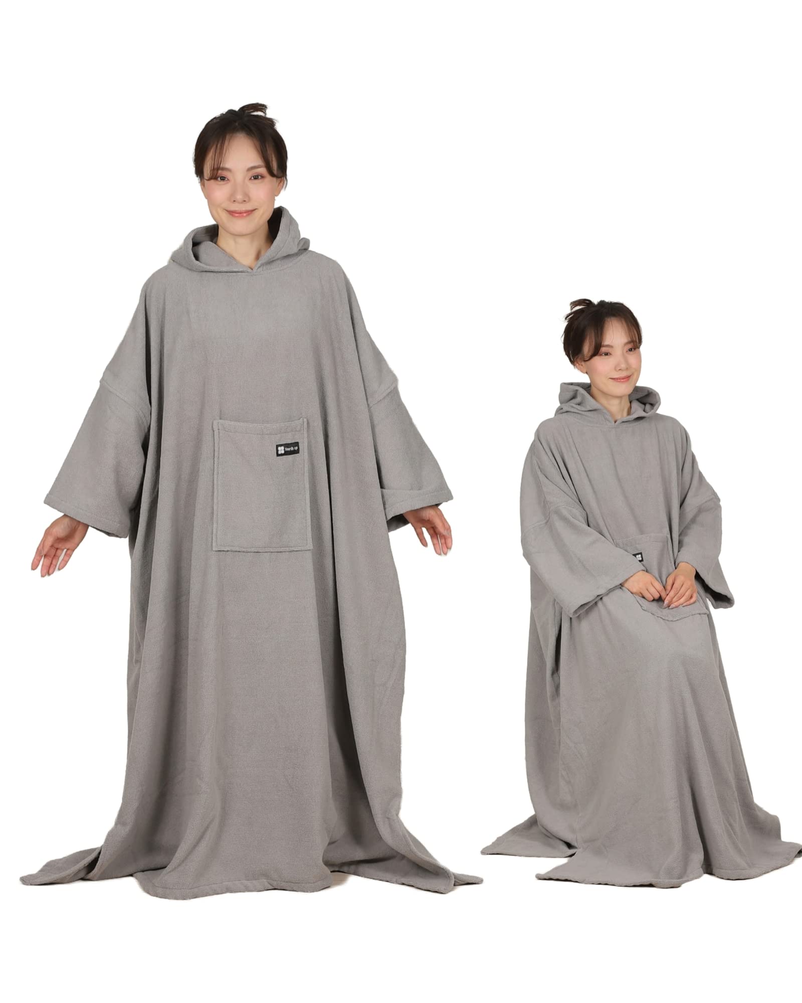 Amazon.co.jp: 【サロンセラピスト監修】よもぎ蒸しポンチョ 程よい