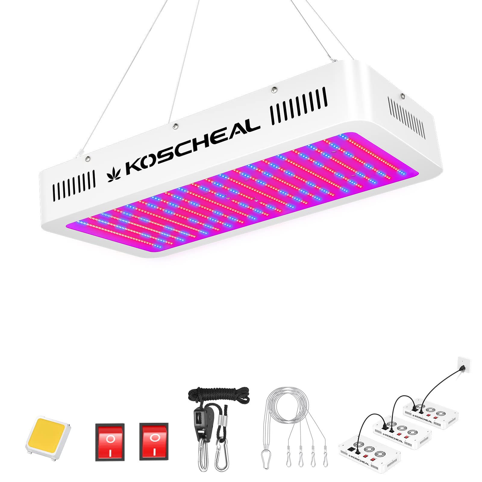 Amazon.com : KOSCHEAL KS2000 LED Grow Light Full Spectrum,Plant