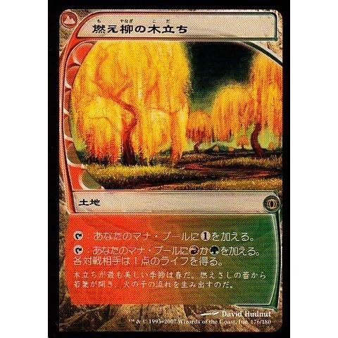 Amazon.co.jp: マジックザギャザリング MTG 土地 日本語版 燃え柳の木