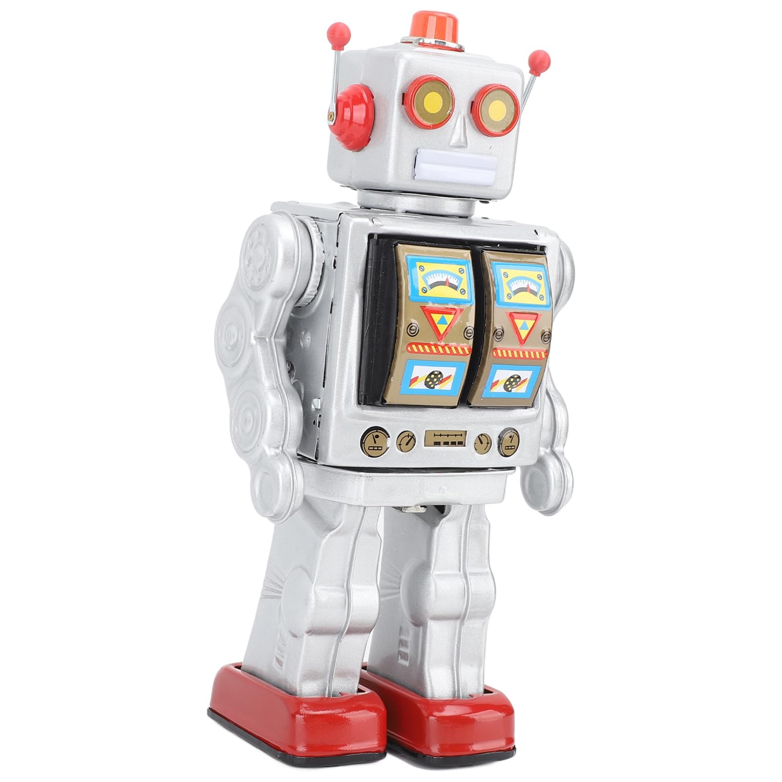 Amazon.co.jp: 金属ブリキロボット玩具レトロ電動回転フィギュアモデル