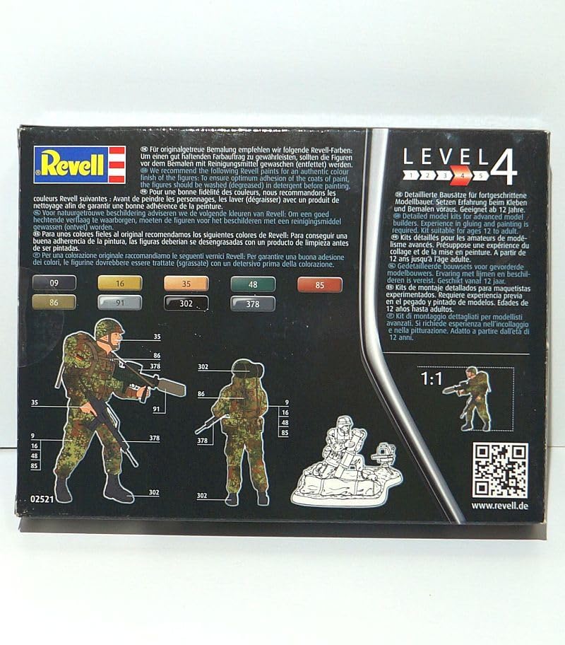 Amazon.co.jp: レベル 1/72 ドイツ 現用 降下猟兵 02521 兵士