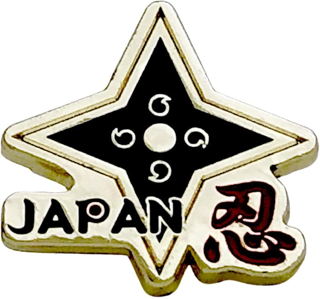 Amazon.co.jp: ピンバッジ 手裏剣 和柄 ピンバッチ 忍者 ピンズ 2.5cm