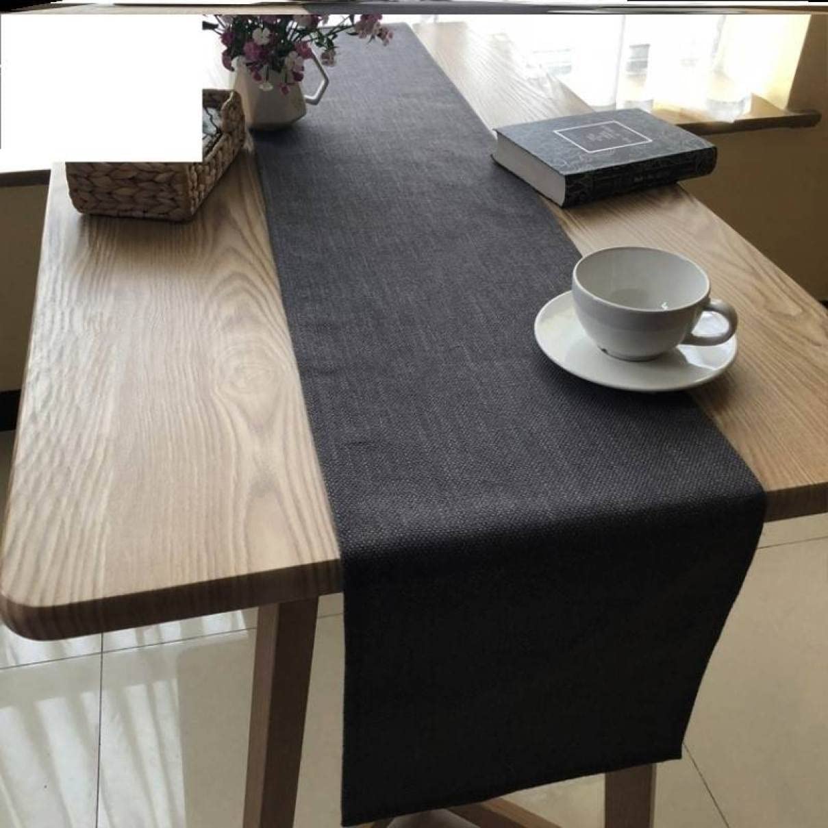 Amazon｜レース テーブルランナー 食卓ランナー Cダークグレー 布 30