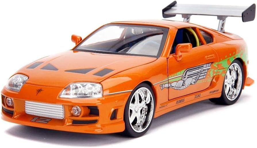 Amazon.com: Jada Fast & Furious 1:18 Toyota Supra Die-cast Car & 3