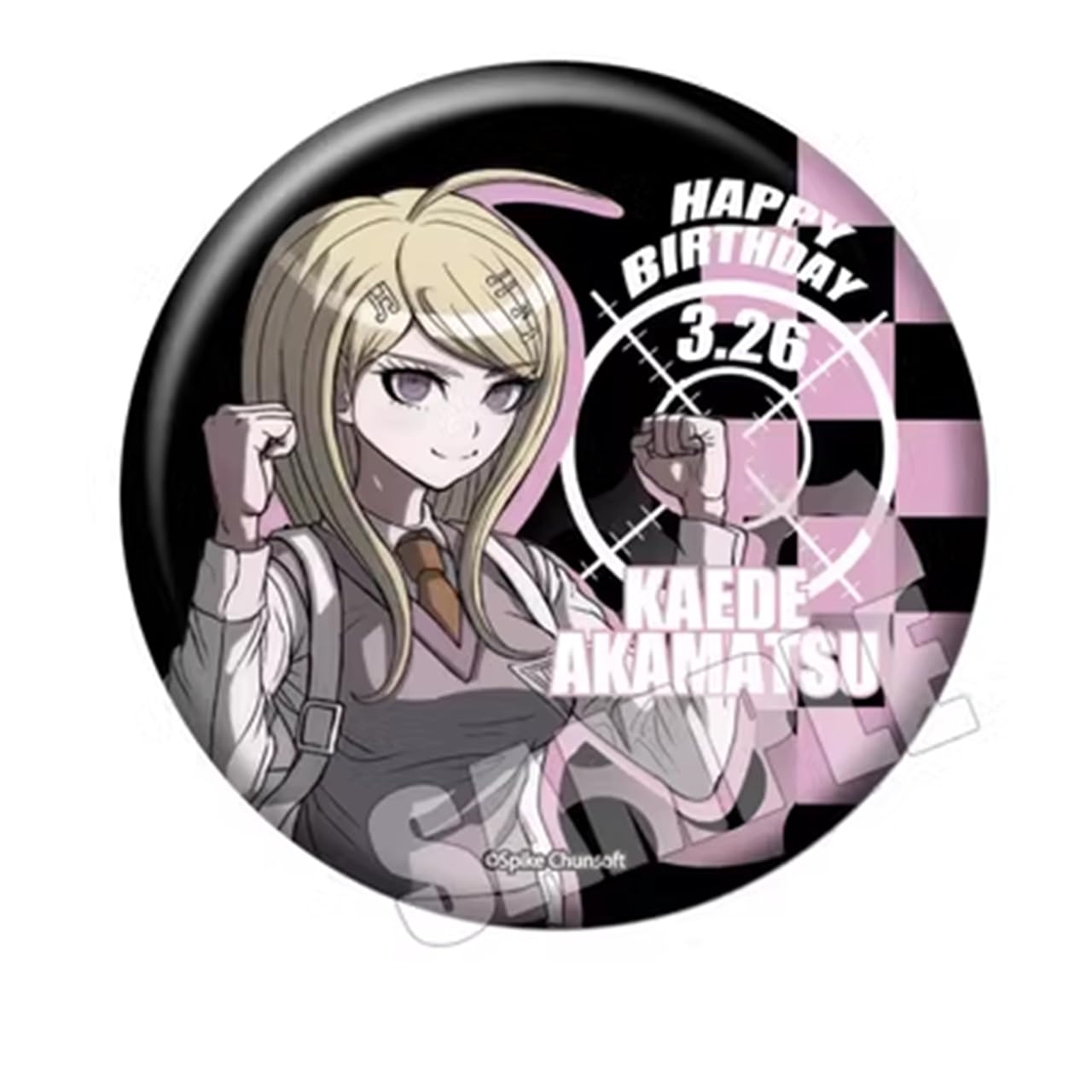 ダンガンロンパ セレス プリロール 缶バッジ バースデープリケーキ2024