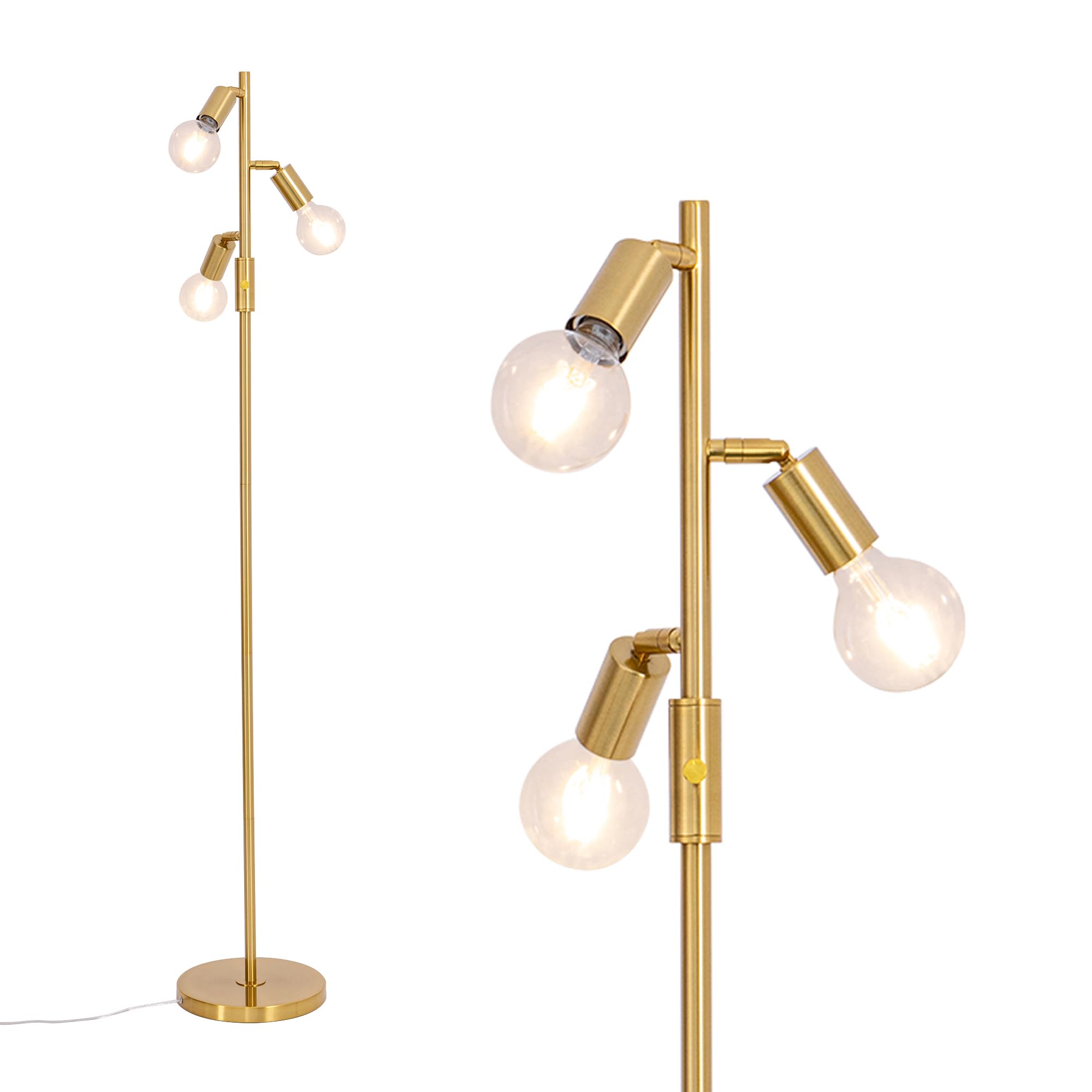 Amazon.co.jp : Chende フロアライト 3灯 フロアランプ 間接照明 寝室