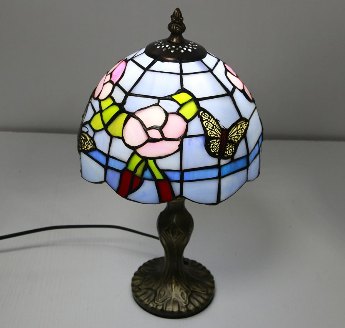 Amazon.co.jp: KY LEE テーブルランプ ステンドグラス ティファニー