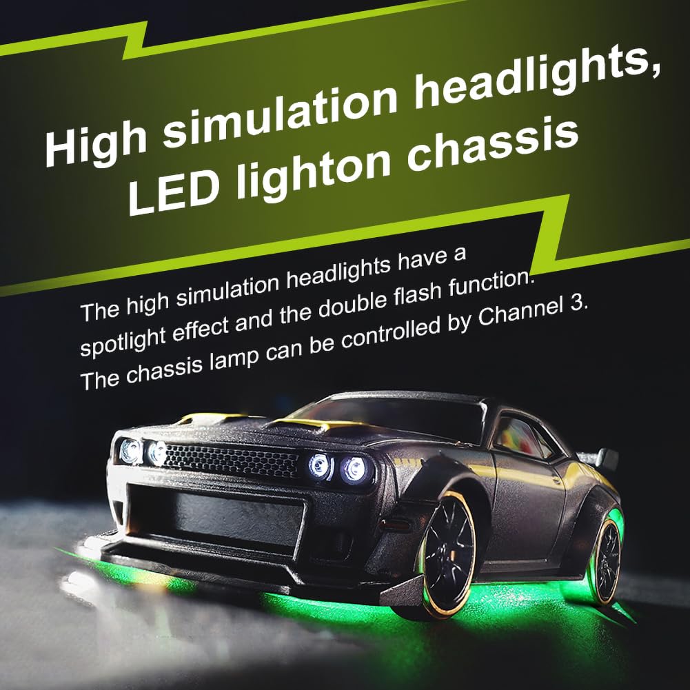 Amazon.com: FLYCOLOR Turbo Racing 1:76 Scale Drift RC Car with